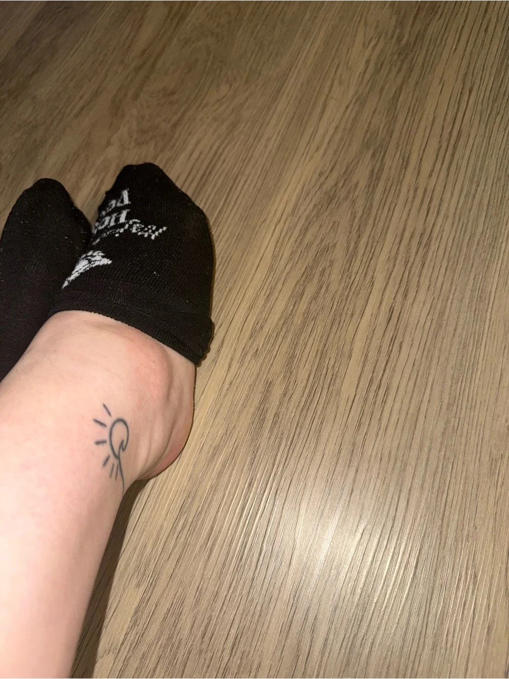 Used WORN women’s  No-Show Socks with Eye Logo